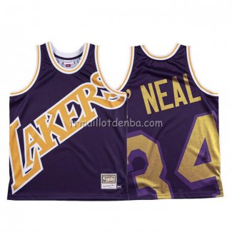 Maillot Los Angeles Lakers Shaquille O'neal Mitchell & Ness Big Face Volet