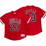 Maillot Manche Courte Chicago Bulls Michael Jordan NO 23 Rouge2