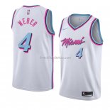 Maillot Miami Heat Briante Weber Ville 2018 Blanc