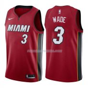 Maillot Miami Heat Dwyane Wade Statehombret 2017-18 3 Rojo