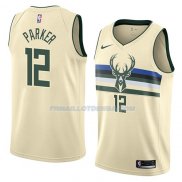 Maillot Milwaukee Bucks Jabari Parker Ciudad 2018 Crema