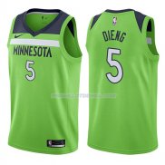 Maillot Minnesota Timberwolves Gorgui Dieng Statehombret 2017-18 5 Verde