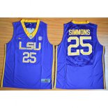 Maillot Basket NCAA Ben Simmons 25 Bleu