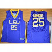 Maillot Basket NCAA Ben Simmons 25 Bleu