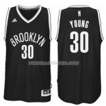 Maillot Basket Brooklyn Nets Young 30 Negro