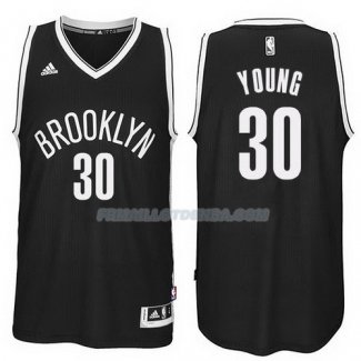 Maillot Basket Brooklyn Nets Young 30 Negro