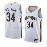Maillot New Orleans Pelicans Kenrich Williams Association 2018 Blanc