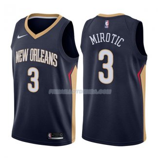 Maillot New Orleans Pelicans Nikola Mirotic Icon 2017-18 3 Azul