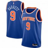 Maillot New York Knicks Rj Barrett NO 9 Icon Bleu