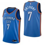 Maillot Oklahoma City Thunder Carmelo Anthony NO 7 Icon Bleu