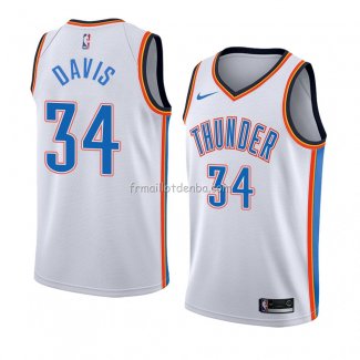 Maillot Oklahoma City Thunderr Tyler Davis Association 2018 Blanc