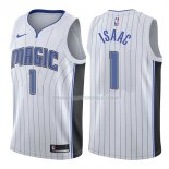 Maillot Orlando Magic Jonathan Isaac Association 2017-18 1 Blancoo