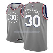 Maillot Philadelphia 76ers Furkan Korkmaz Ciudad 2018-19 Gris