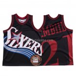 Maillot Philadelphia 76ers Joel Embiid Mitchell & Ness Big Face Noir