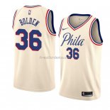 Maillot Philadelphia 76ers Jonah Bolden Ville 2018 Crema