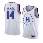 Maillot Philadelphia 76ers Jonathon Simmons Earned 2018-19 Blanc