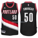 Maillot Portland Trail Blazers Caleb Swanigan Road 2017-18 50 Negro