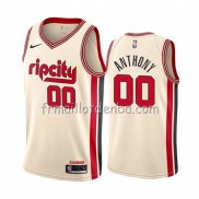 Maillot Portland Trail Blazers Carmelo Anthony Ville 2019-20 Cream