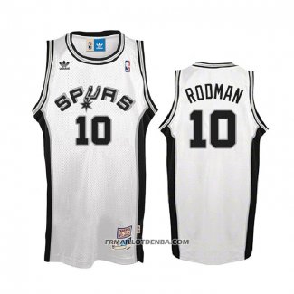 Maillot San Antonio Spurs Dennis Rodman Hardwood Classics Blanc