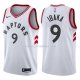 Maillot Toronto Raptors Serge Ibaka Association 2017-18 9 Blancoo