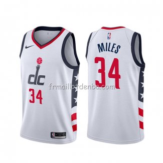 Maillot Washington Wizards C.j. Miles Ville 2019-20 Blanc