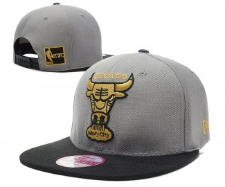 NBA Chicago Bulls Casquette Gris Noir