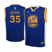 Enfants Maillot Basket Authentique Enfant Golden State Warriors Durant 35 Bleu