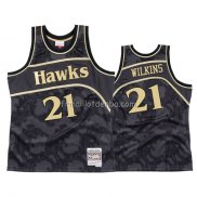 Maillot Atlanta Hawks Dominique Wilkins 1986-87 Hardwood Classic Noir