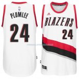 Maillot Basket Portland Trail Blazers Plumlee 24 Blanco