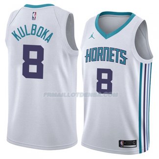 Maillot Charlotte Hornets Arnoldas Kulboka Association 2018 Blanc