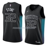 Maillot Charlotte Hornets Julyan Stone Ciudad 2018 Noir