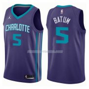 Maillot Charlotte Hornets Nicolas Batum Statehombret 2017-18 5 Violeta