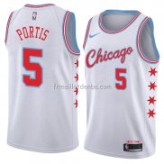 Maillot Chicago Bulls Bobby Portis Ville 2018 Blanc