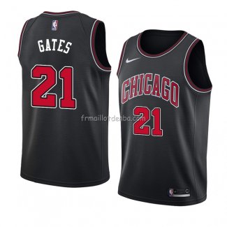 Maillot Chicago Bulls Kaiser Gates Statement 2018 Noir