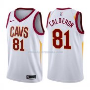 Maillot Cleveland Cavaliers Jose Calderon Association 2017-18 81 Blancoo