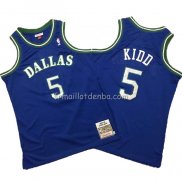 Maillot Dallas Mavericks Jason Kidd Mitchell & Ness Hardwood Classics Bleu