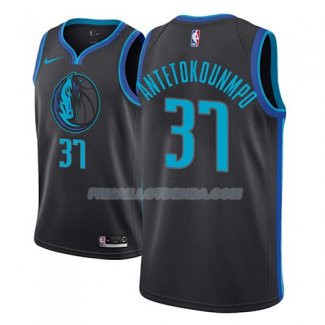 Maillot Dallas Mavericks Kostas Antetokounmpo Ciudad 2018-19 Noir