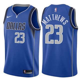 Maillot Dallas Mavericks Wesley Matthews Icon 2018 Bleu