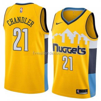 Maillot Denver Nuggets Wilson Chandler Statement 2018 Jaune