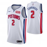 Maillot Detroit Pistons Cade Cunningham NO 2 Association Blanc