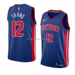 Maillot Detroit Pistons Keenan Evans Icon 2018 Bleu