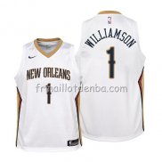 Maillot Enfant New Orleans Pelicans Zion Williamson Association 2019 Blanc