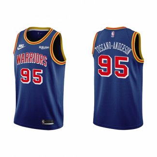 Maillot Golden State Warriors Juan Toscano-Anderson NO 95 75th Anniversary Bleu