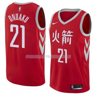 Maillot Houston Rockets Chinanu Onuaku Ciudad 2018 Rouge