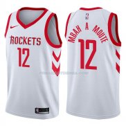 Maillot Houston Rockets Luc Mbah A Moute Association 2017-18 12 Blancoo