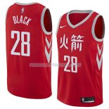 Maillot Houston Rockets Tarik Black Ciudad 2018 Rouge