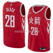 Maillot Houston Rockets Tarik Black Ciudad 2018 Rouge