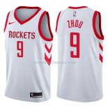 Maillot Houston Rockets Zhou Qi Swingman Association 2017-18 9 Blancoo