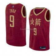 Maillot Houston Rockets Zhou Qi Ville 2018-19 Rouge