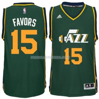 Maillot Basket Utah Jazz Favors 15 Verde